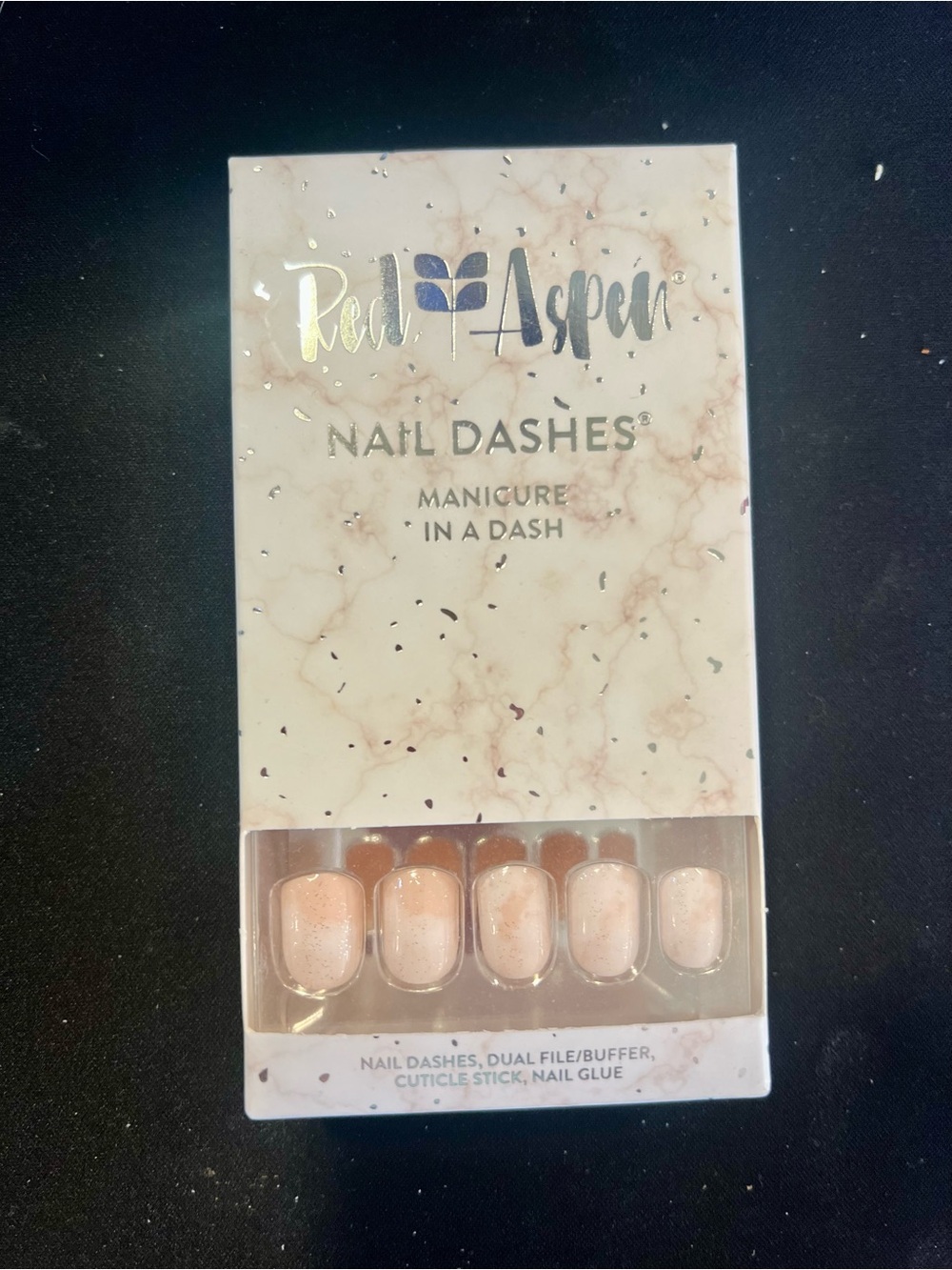 NEW Red Aspen Nail Dashes Big Dreams, Sasha Press-On Nails Sealed